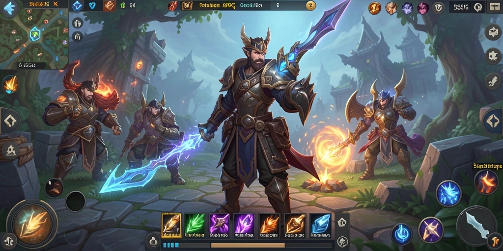 Tampilan gameplay ARPG yang mendebarkan di 555ZK.