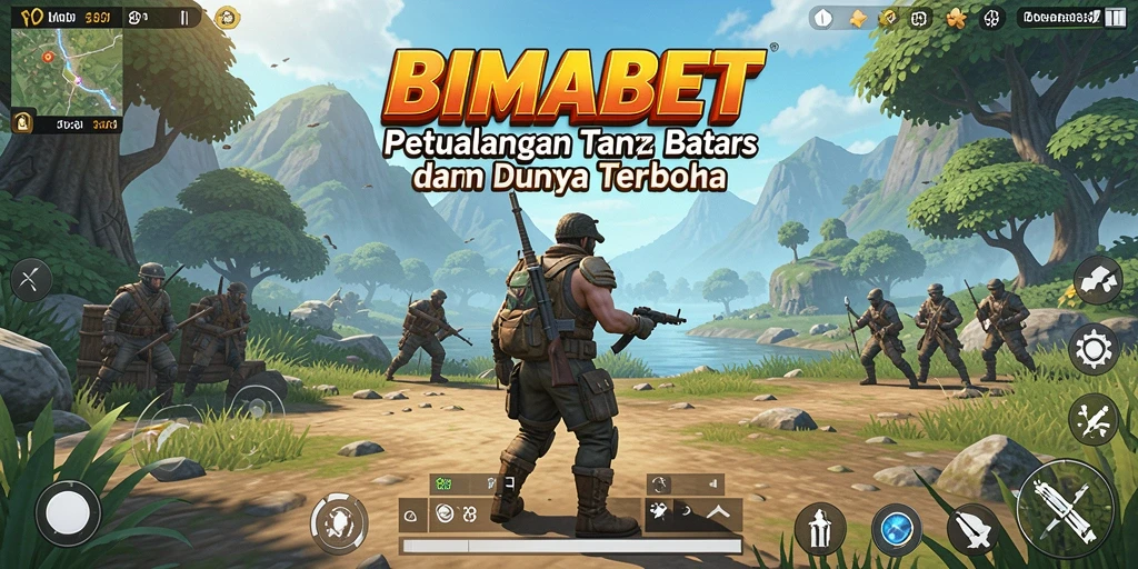 Tangkapan layar gameplay <strong>BIMABET</strong> menampilkan keindahan dunia terbuka yang luas.