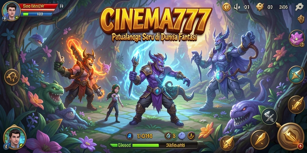 Tampilan menarik dari gameplay RPG di CINEMA777 yang penuh warna.