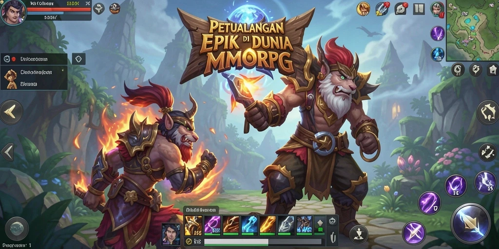 Screenshot gameplay DKK menampilkan petualangan seru di dunia fantasi.