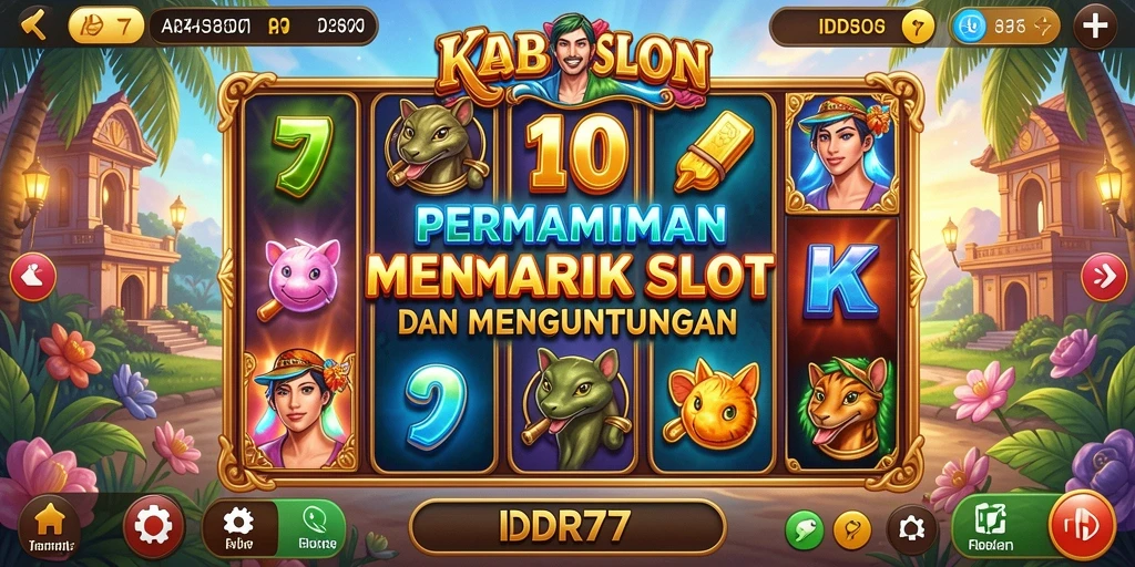 Tampilan permainan Slot IDR77 yang penuh warna dan menarik.